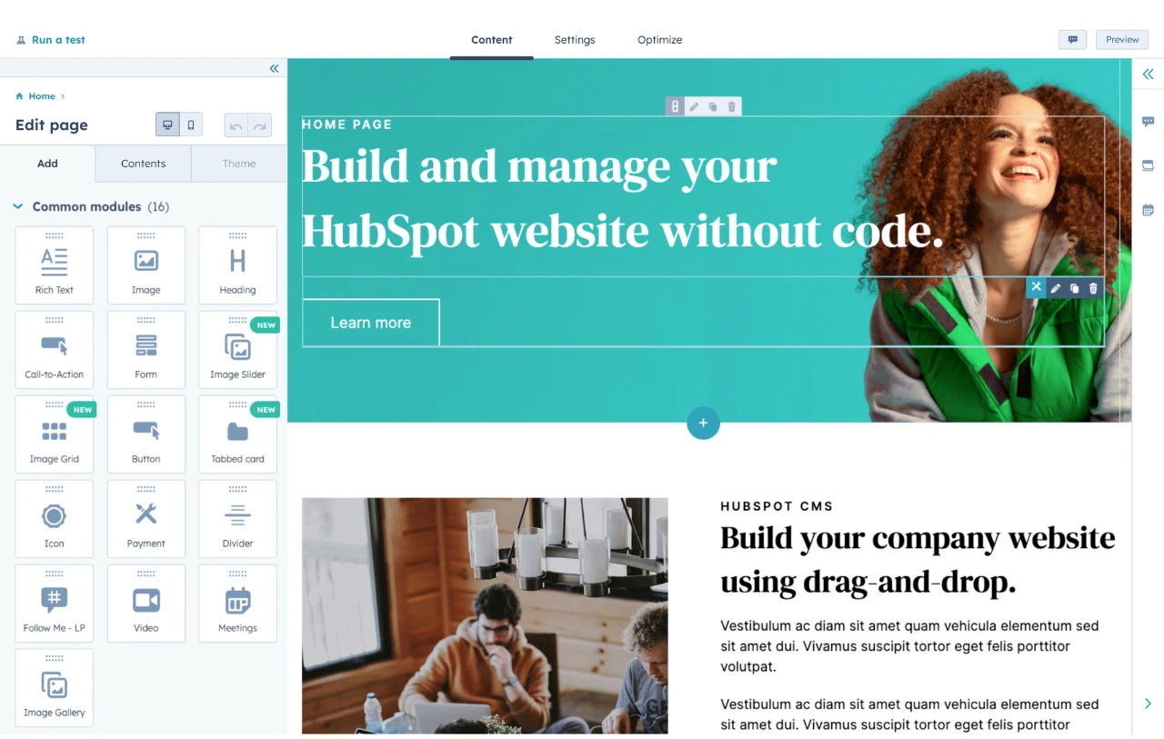 hubspot-website-builder